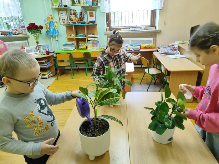 ПОЛИВАЕМ ЦВЕТЫ (2)